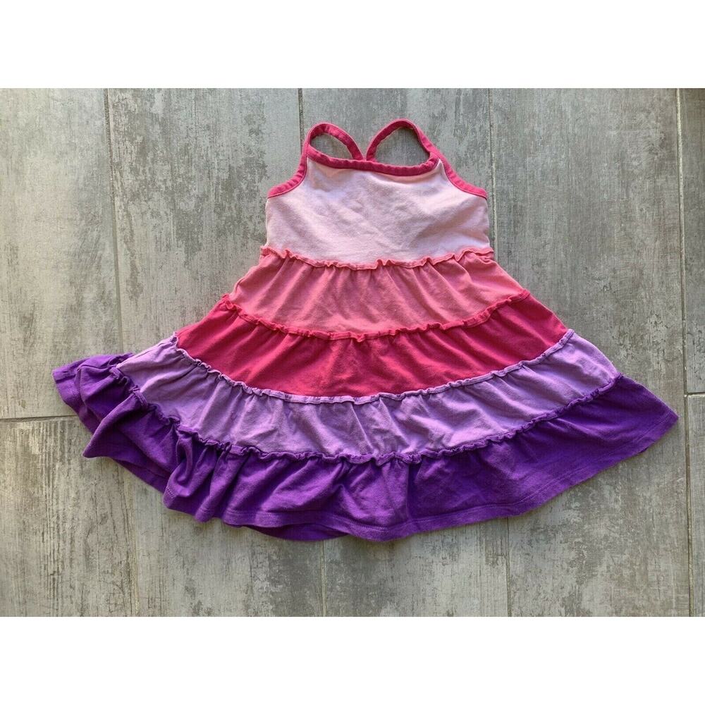 Chelsea's Corner Designer Boutique Baby Girl Dress Ruffle Pink Purple Tiered 12m